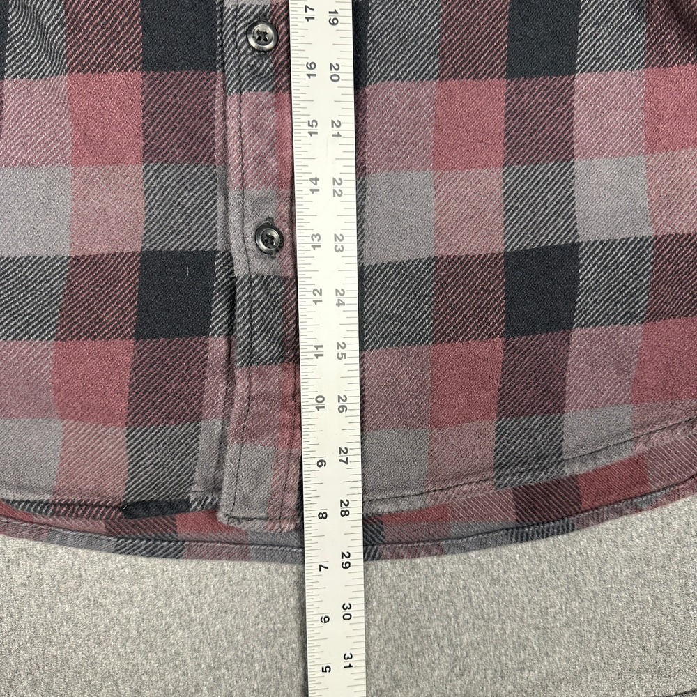 Orvis Classic Collection Flannel Shirt Mens XL Red Gray Buffalo Plaid Heavy - Picture 4 of 7